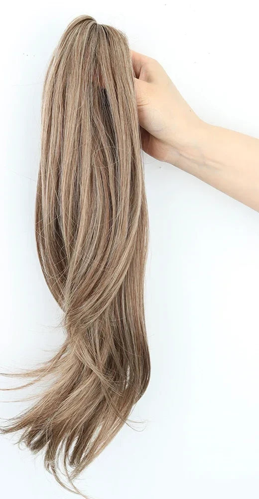 The Claw-Clip Ponytail in Ash Brown Blonde