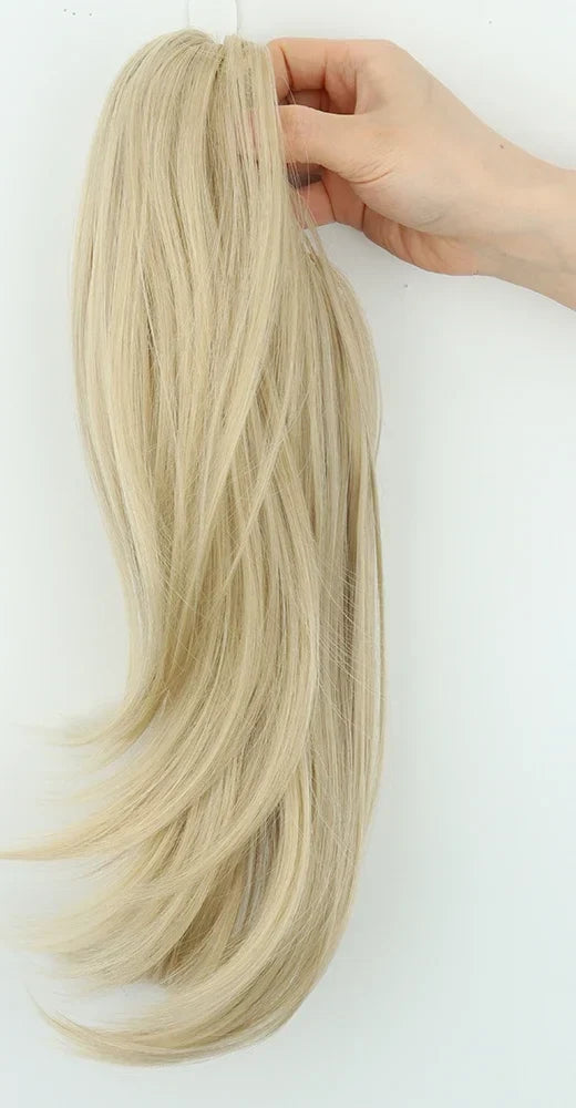 The Claw-Clip Ponytail in Golden Blonde