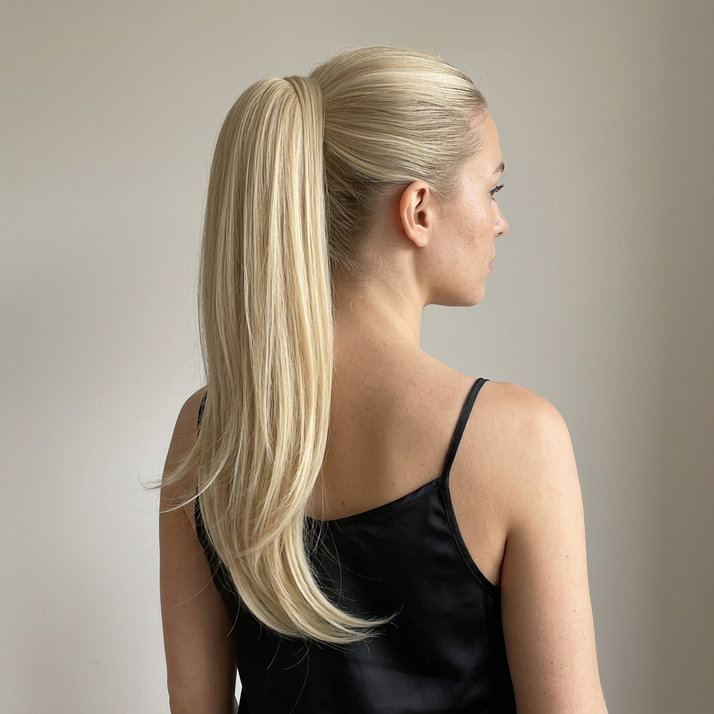 Golden Blonde – on model, back view